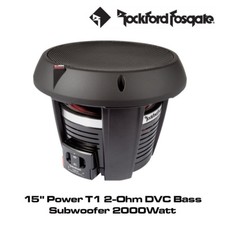 Rockford Fosgate Power T1D215 - 15" Power T1 2-Ohm DVC Bass Subwoofer 2000Watt