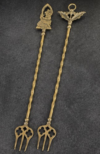 Pair vintage brass - of,