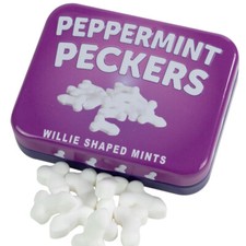 PEPPERMINT PECKERS TIN! Willy Sweets MINT Mints Secret Santa Gift Xmas Stocking