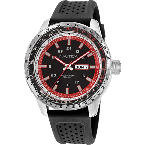 Mens wristwatch nautica pier - mens,