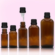 Amber Glass Bottle Tamper