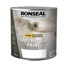 Ronseal 6 Year Anti Mould Paint - White - Matt or Silk - All Sizes