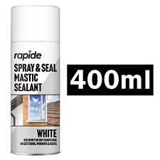 Leak Stop Seal Spray Can White Waterproof Mastic Sealant Gutter Roof Pipes 400ml