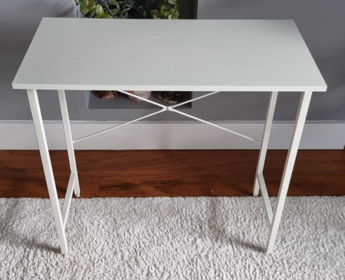Small white computer desk - computer,