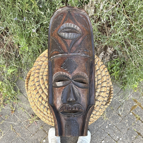 Hand carved wooden tribal - hand,