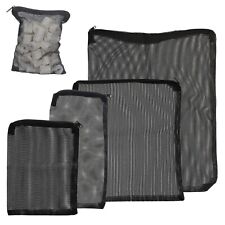 3 x Aquarium Filter Media Zip Bag Mesh Net Fish Tank Sump Pond Filter Media Bags