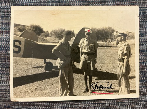 Wartime hand signed photo