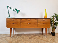 Schreiber Vintage Mid Century Scandinavian Design Sideboard Credenza BL652