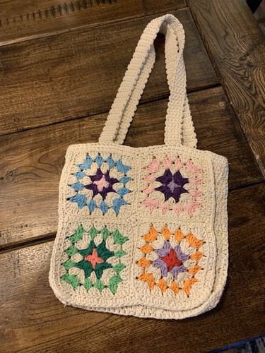 Boho retro crocheted purse - boho,