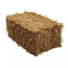 Full Size Straw Bale – Rustic Arts & Crafts, Farmhouse Decor, DIY Projects