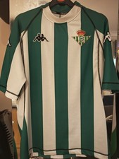 Vintage Kappa Real Betis Balompié 2005 Home Football Shirt Jersey Green/White L