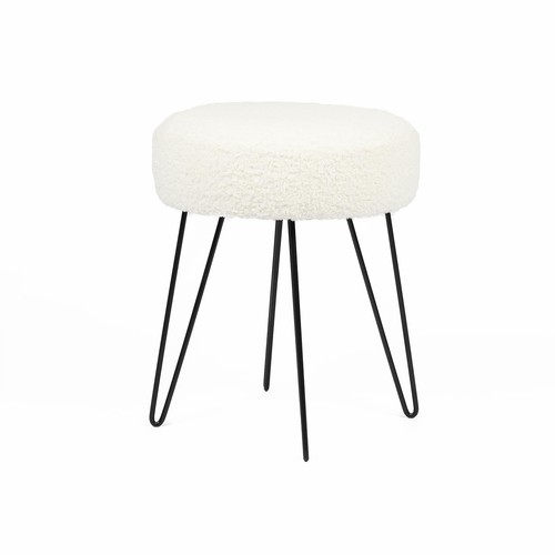 Stool boucle fleece chair - stool,
