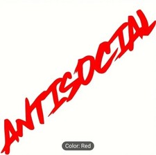 ANTISOCIAL Red Windscreen JDM