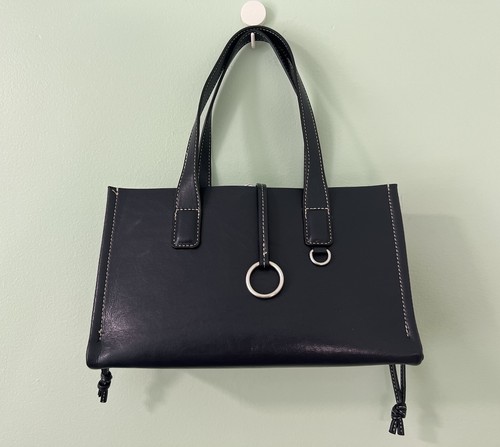 Zara blue faux leather - blue, tote