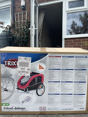 Dog bicycle trailer and - dog,
