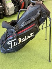 Titleist Players Stand Staff Bag 6 Way Black On Black 