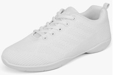 Asyusyu womens white cheerleading shoes / trainers UK Size 8