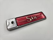 JAGAUAR X300 DAIMLER SIX 6 RED GOLD BADGE BADGE TRIM REAR SCRIPT