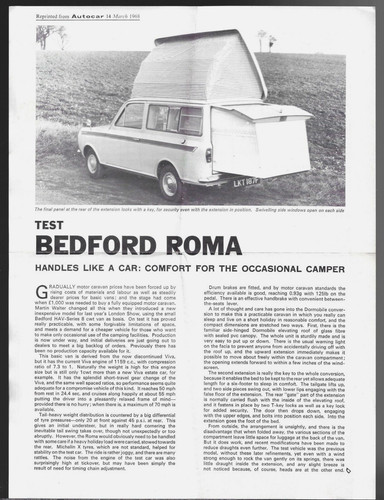 Bedford dormobile roma - ha,