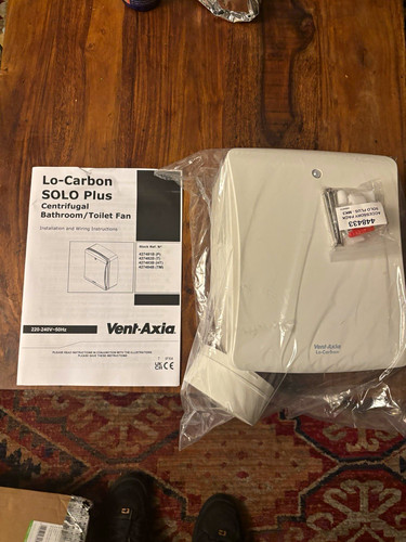 Vent axia carbon solo - lo-carbon, plus