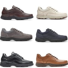 ROCKPORT Men's Casual Shoes Leather Flexible Rubber Outsole Moisture-Wicking