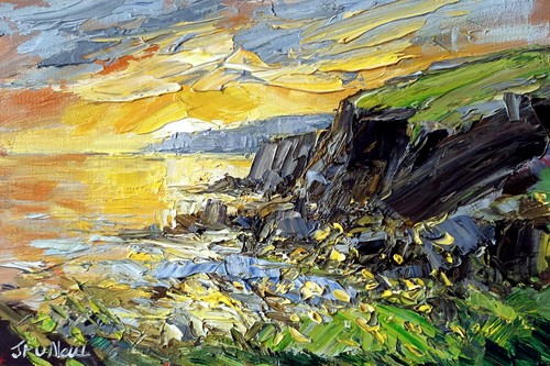 Original seascape oil - seascape, painting