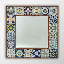 Aegean tiles mirror 62x62cm - aegean,