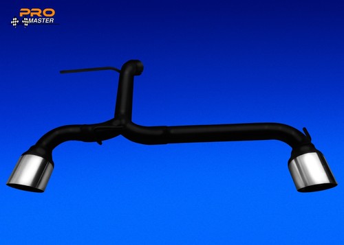 Exhaust back box - back, straight