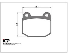 ICP Rear Brembo 2 Pot Brake