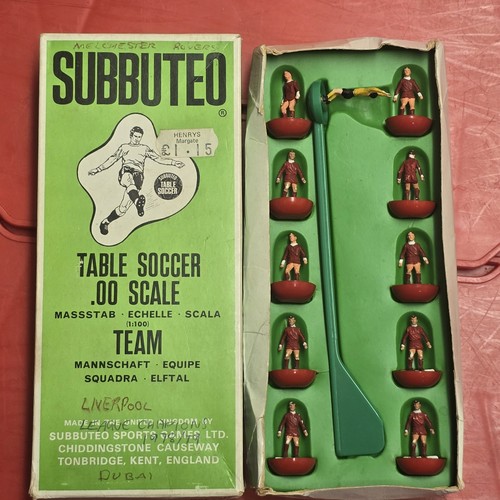 Subbuteo liverpool team - subbuteo,