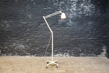 Herbert Terry 1209 Anglepoise Floor Lamp in Cream ~ Industrial Reading Light