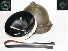 Leather black liner helmet