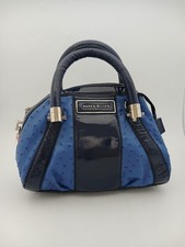 Karen Millen Blue Leather Grab