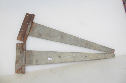 Vintage iron hinges - iron, gate