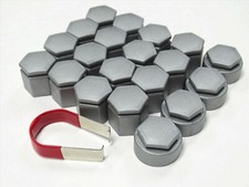 WHEEL NUT COVERS FOR VAUXHALL ASTRA MOKKA INSIGNIA ZAFIRA BOLT LOCKING CAPS GREY
