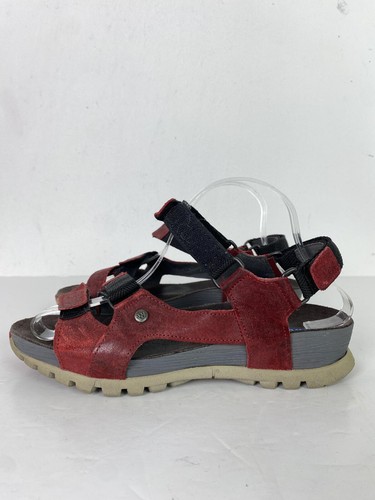 Wolky red grey - wolky, leather