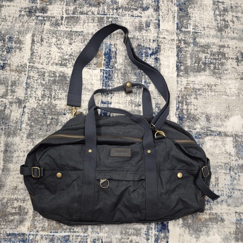 Barbour blue canvas holdall - canvas,