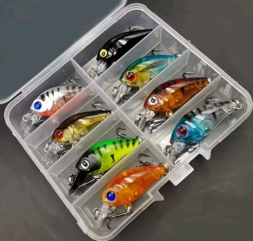 8pcs small minnow crankbaits - 8pcs,