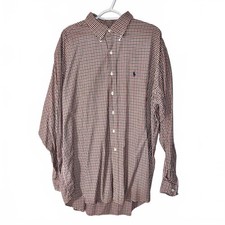 Ralph Lauren Blake Checkered Button-Down Shirt XXL