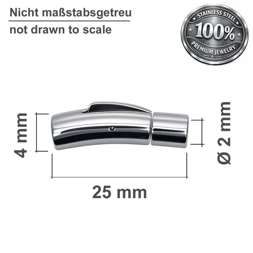 Stainless steel bayonet chain - steel,