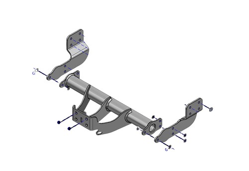 Towtrust fixed flange towbar - flange,