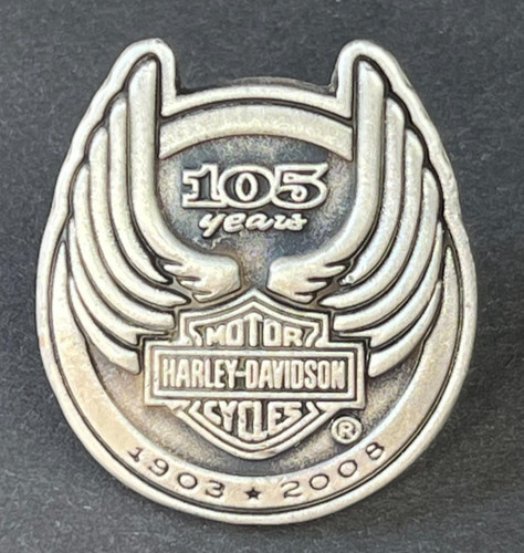 Motorcycle pin badge - badge, harley