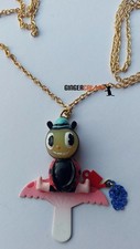 Les Nereides N2 Mon Potager Ladybird & Watercan on Mushroom Necklace  RRP£100