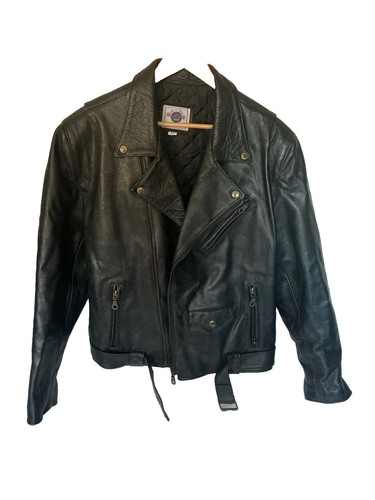 Mens black leather - black, hard