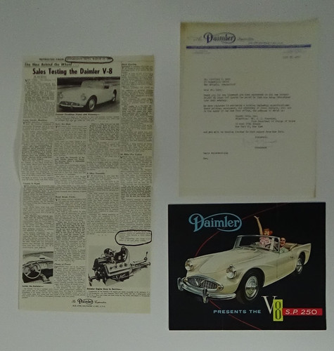 1960 daimler 250 letter - daimler,