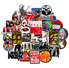 50pcs Rock Band Stickers Vinyl