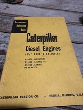 CAT CATERPILLAR 6 CYL 5 3/4" ENGINE SERVICEMEN'S Service BOOK MANUAL D8 D13000