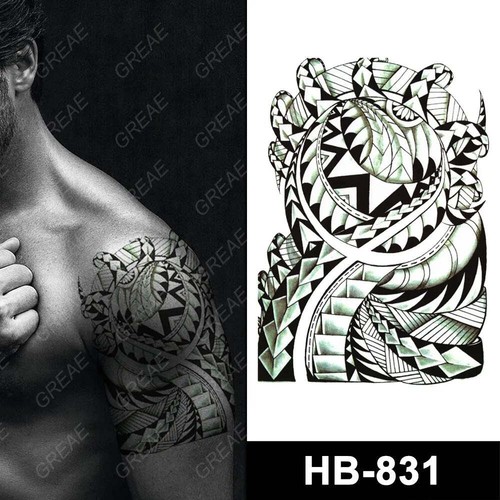 Tribal temporary tattoo black - tattoo,