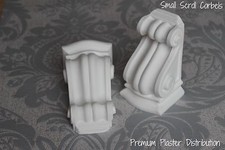 Plaster Scroll Corbels 135mm x 80mm x 72mm UK Hand Made (X2)
