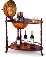Vintage Style Bar Liquor Cart